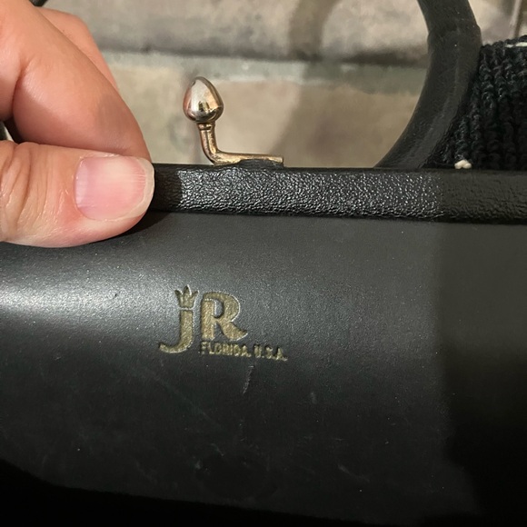 Floral Vintage Embroidered JR Women's Bag with Black Handle - Picture 6 of 7